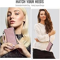 Vista 6 de Defencase Funda tipo cartera compatible con Motorola Moto G Stylus 5G 2023 con bloqueo RFID, cierre de cremallera, tarjetero de piel sintética suave