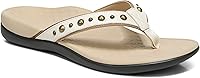 Vista 55 de Sandalias Vionic Tide Aloe, con tira para dedos, con diamantes de imitación, con soporte de arco ortopédico oculto, para mujer Moca