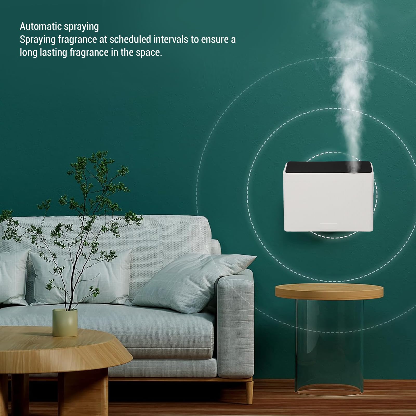 Wasserloser Diffusor für ätherische Öle, 50 Ml, Automatischer Duftdiffusor für die Raumduft-Aromatherapie, Geeignet für Hotelzimmer, Badezimmer, Wohnzimmer, Büros, 5–20 m³