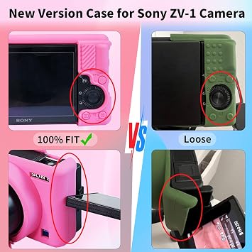 Easy Hood Camera Case Protective Cover for Sony ZV-1/ZV1 Camera, Rose