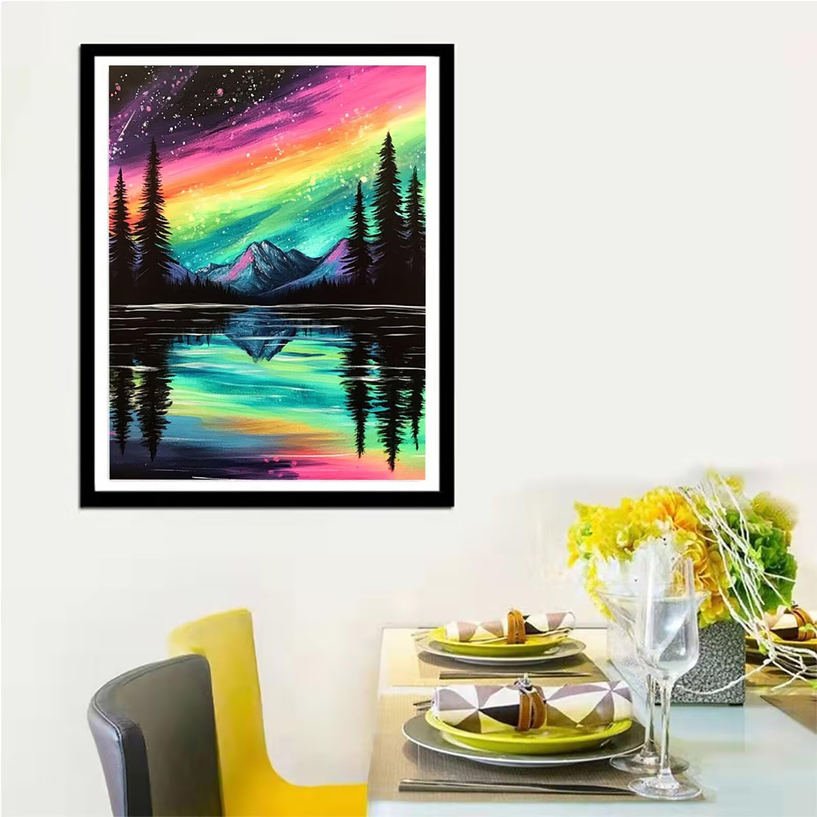 Malarstwo diamentowe 5D, obraz do malowania diamentami, gwiaździste niebo, 90 x 120 cm, okrągły obraz z pełnym nawierceniem, dla dorosłych, z akcesoriami, do samodzielnego wykonania mozaiki, zestaw do