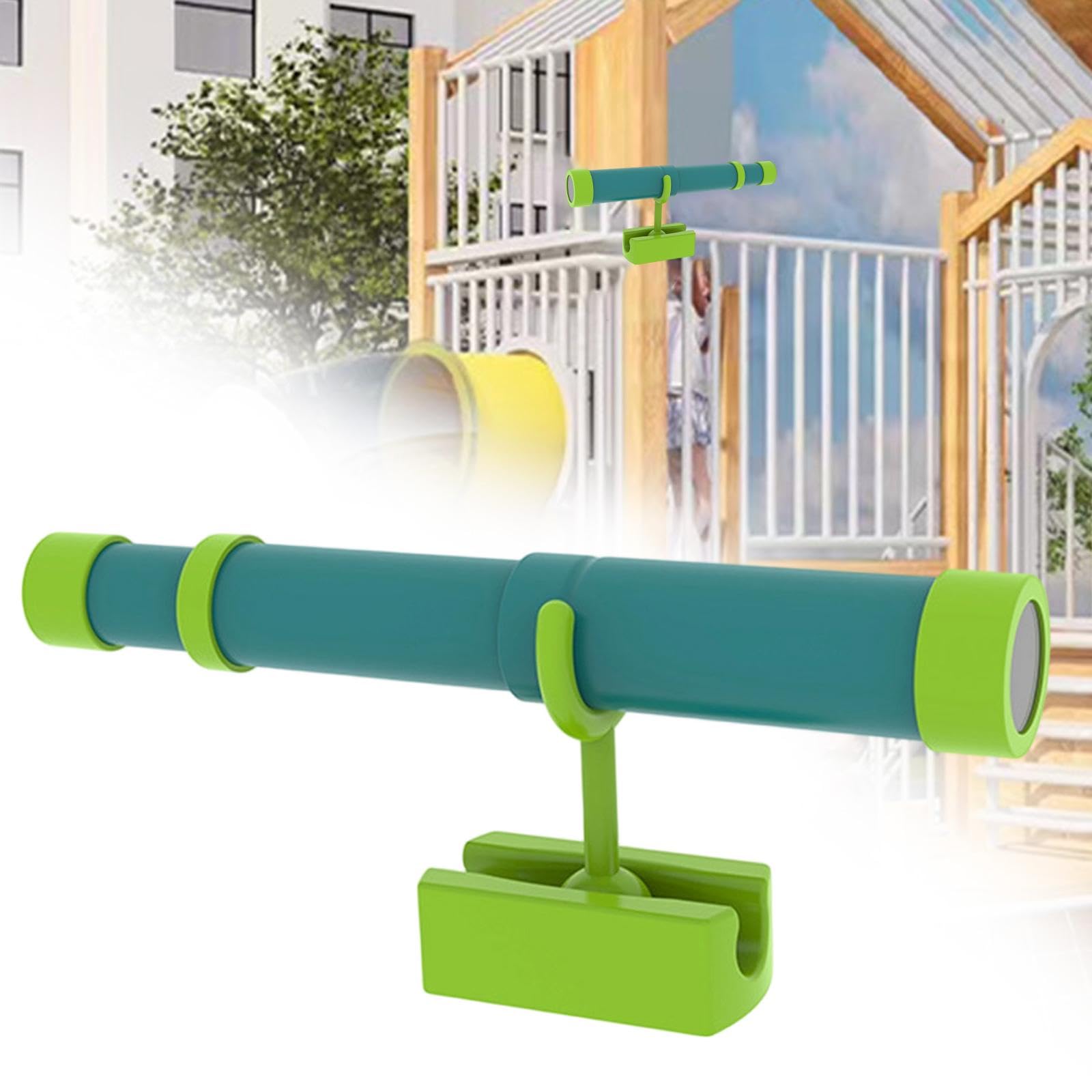 Milageto Télescope de pirate pour enfants, de pirate facile à installer, accessoire de jeu rétractable pour cabane de jardin, cadeau idéal pour les, Vert