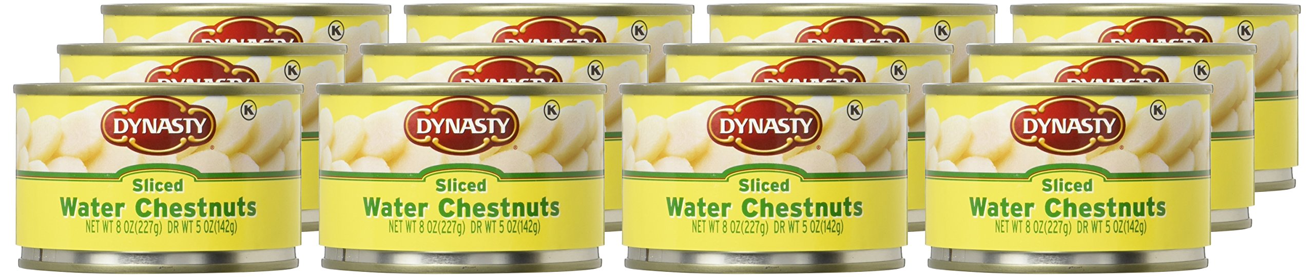 Dynasty Canned Sliced Water Chestnuts, 8 Ounce