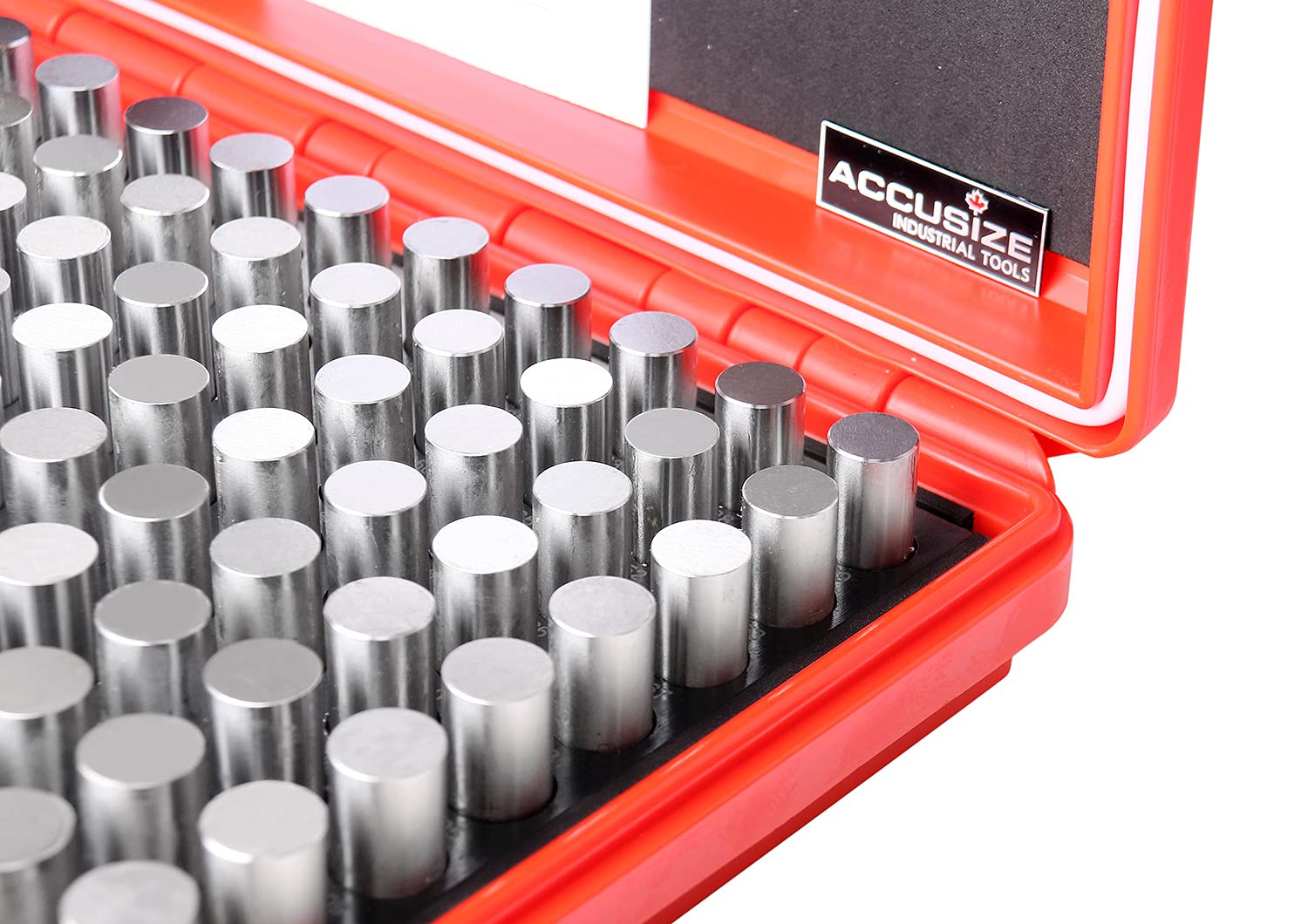 Accusize Industrial Tools P4(+) 0.626''-0.750'', 125 Pcs Steel Plug Pin Gage Set, Plus, Class Zz, P4(+)