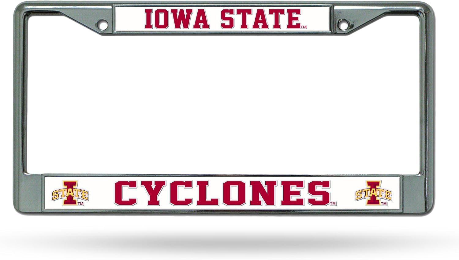 Rico Industries NCAA Unisex Standard Chrome License Plate Frame
