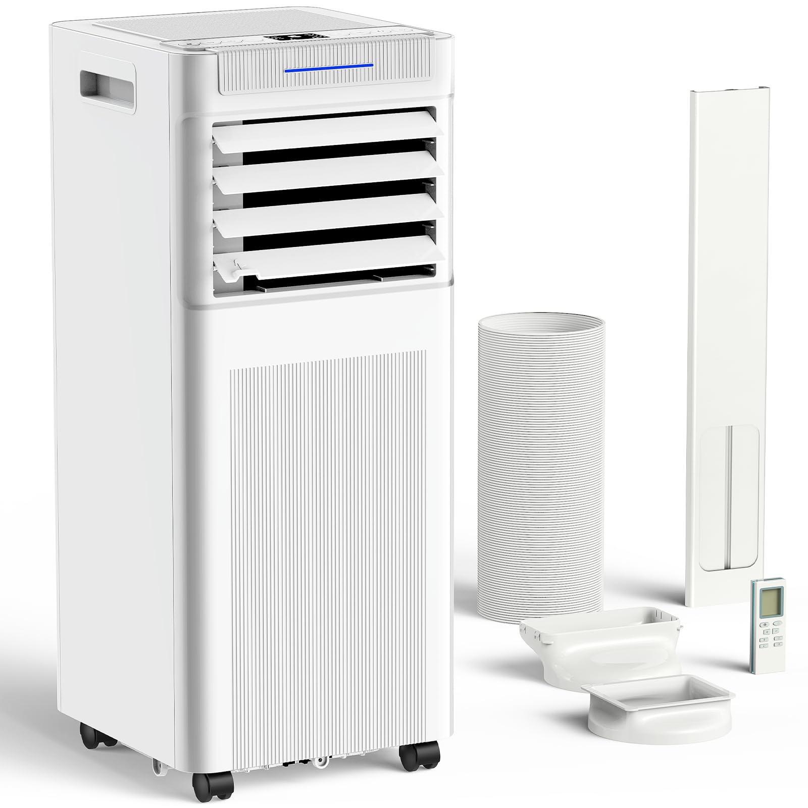 スポットクーラー 家庭用,【工事不要 猛暑対応モデル】ポータブルク2.64 kW 8-10畳 急速冷却省エネAクパワフル ラス, ーラー 衣類乾燥除湿機 26-30L/日, 3-in-1 スポット クーラー 冷房 除湿 送風 除湿 静音 リモコン, 付窓用キット付属 360°回転 移動式エアコン, 熱中症対策 家庭/オフィス用 小型クーラー, デジタル表示 24時間タイマー