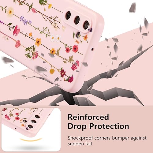 Miniatura 4 de ZTOFERA Funda Floral para Samsung Galaxy A14 5G, Funda Transparente con Lindo Patrón de Flores para Niñas y Mujeres, Protector de Silicona Flexible