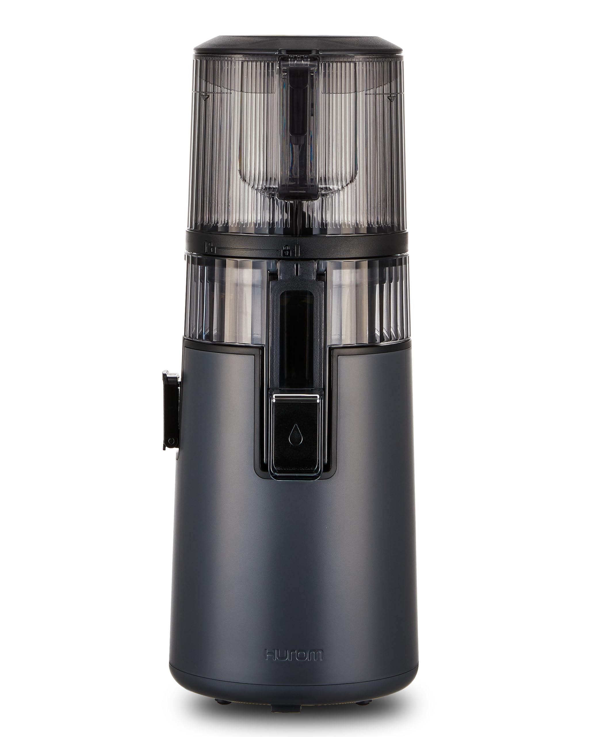 Hurom H70FT Neuer Slow Juicer | Elektrische Kaltpresse | Entsafter für Gemüse & Obst | 1.8L Kapazität | Automatische Entsaftungsfunktion | BPA-frei | 15 Jahre Garantie | 150W | Titangrau