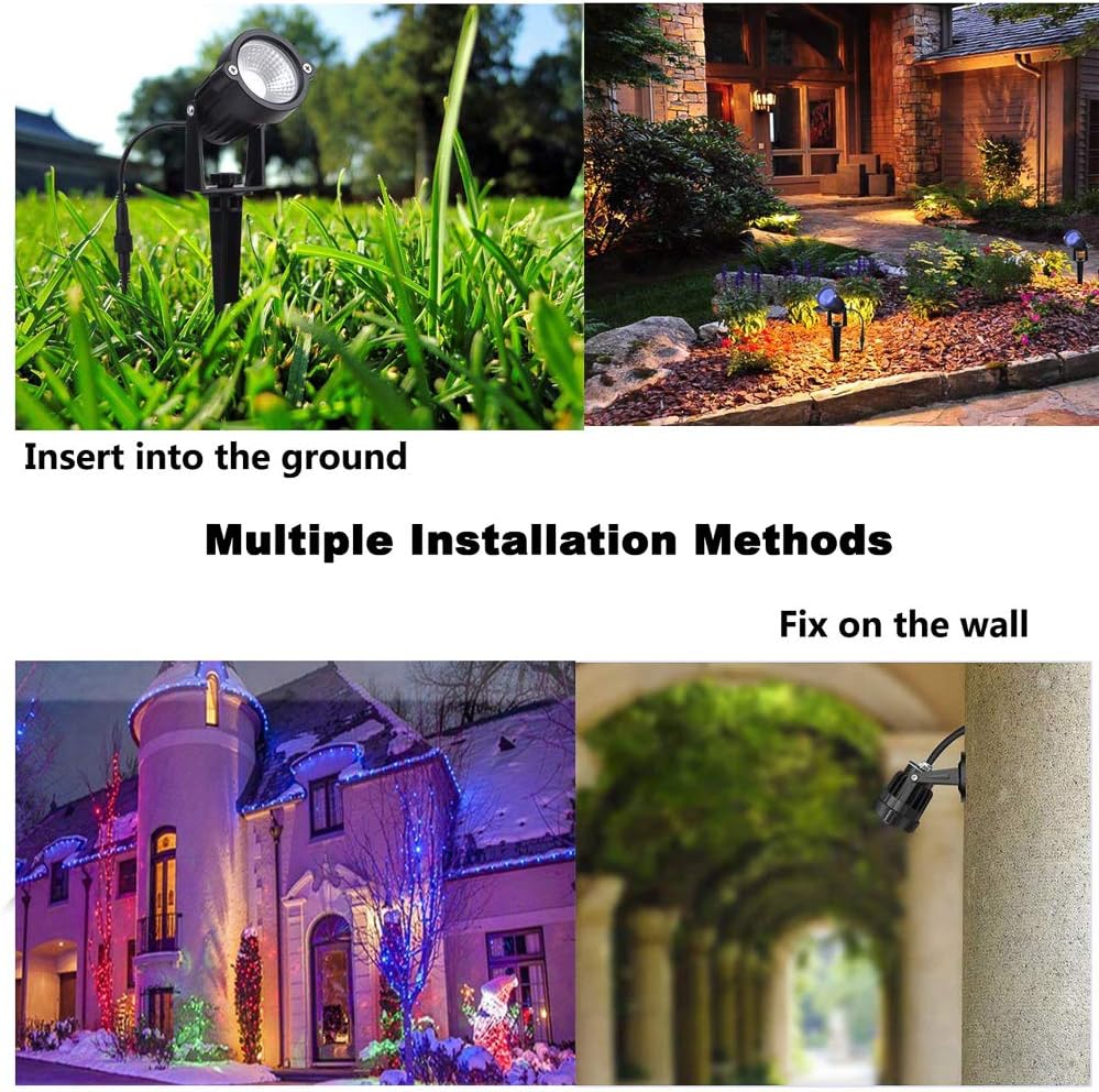 Exclusive Discount 🔥 VivaColor RGB LED Landscape Light KIt, APP Controlled, Waterproof, 24v 12 watt Each. Timer, Dimming, Music Sync Programs. Perfect for Highlights, Holidays, Atmosphere.