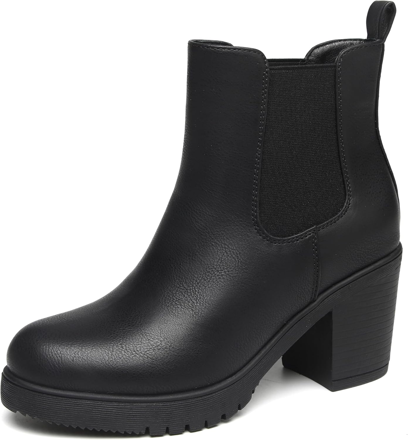 TYNDALL Women's Low Heel Platform Chunky Heel Ankle Boots Booties for Women