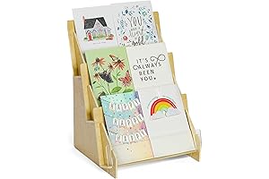 Wooden Tiered Greeting Card Display Stand