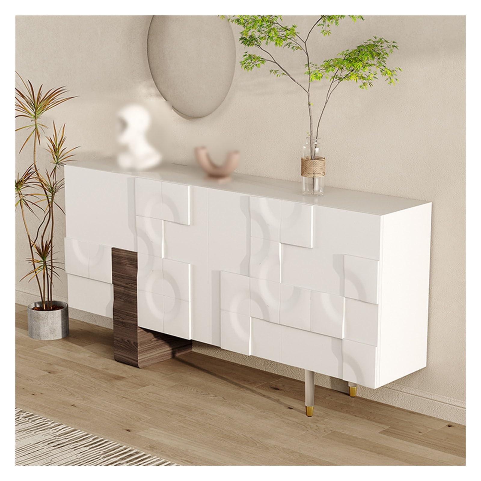 Armadio cucina Credenza moderna, mobile da ingresso con ante stoccaggio