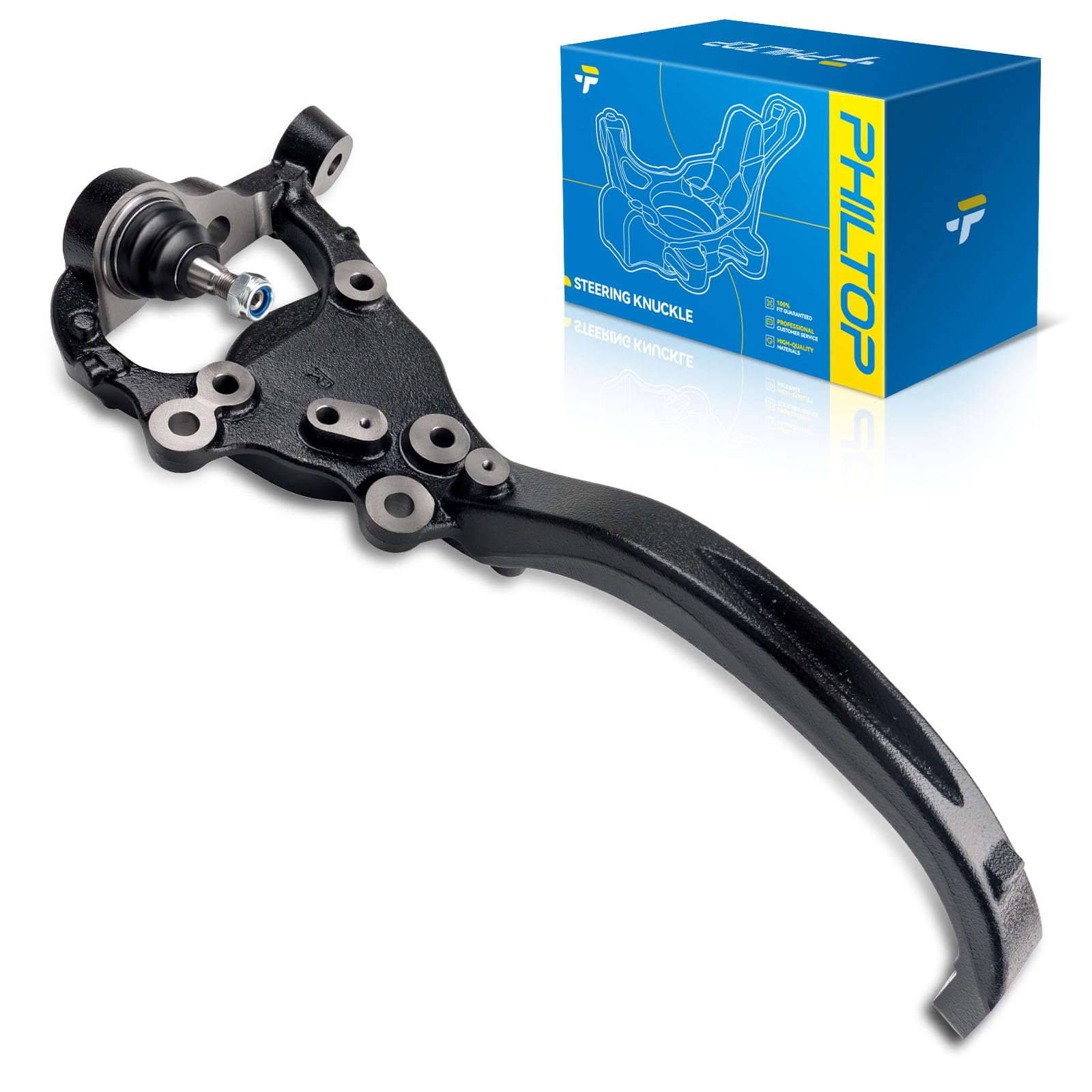 PHILTOP Front Right Steering Knuckle for 2012-2023 Dodge Charger RWD