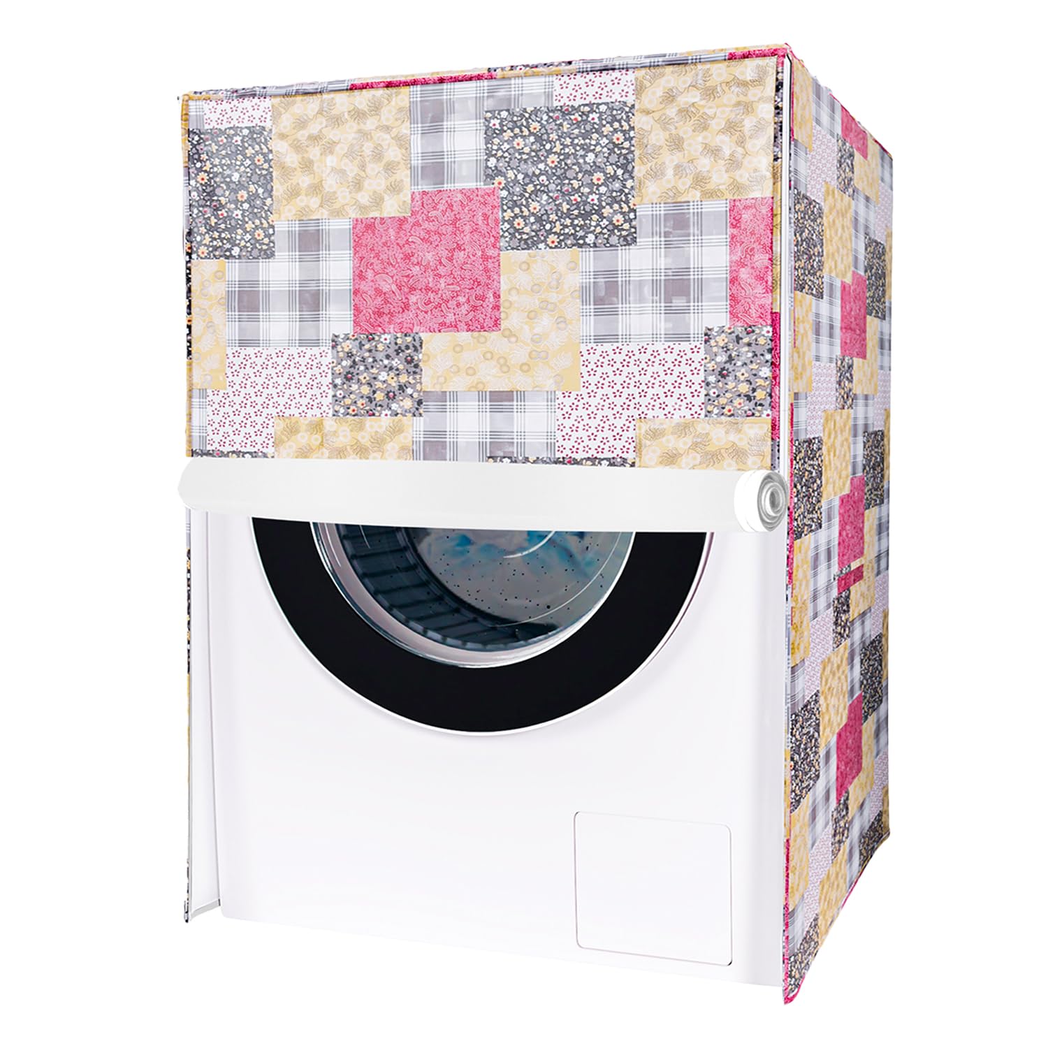 Kuber Industries Washing Machine Cover | Black Small Flower Print Washing Machine Cover | PVC Front Load Washing Machine Cover | Multi (B0C74BYLT3) Amazon Price History, Amazon Price Tracker