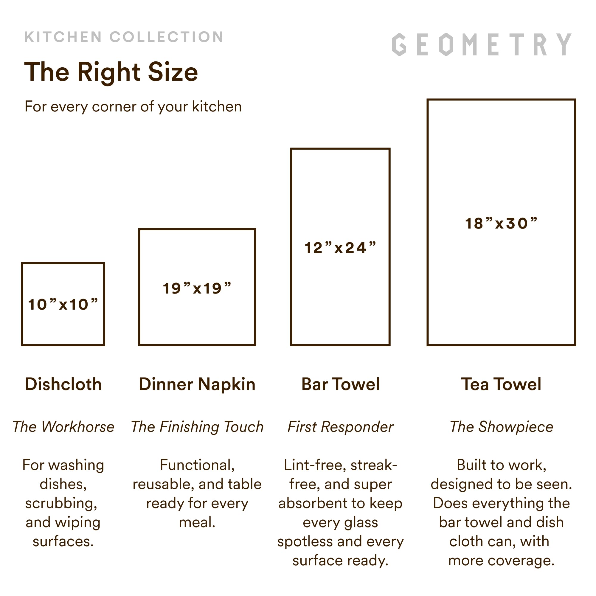 GEOMETRY Harvest Tea Towels - Set of 2 -7