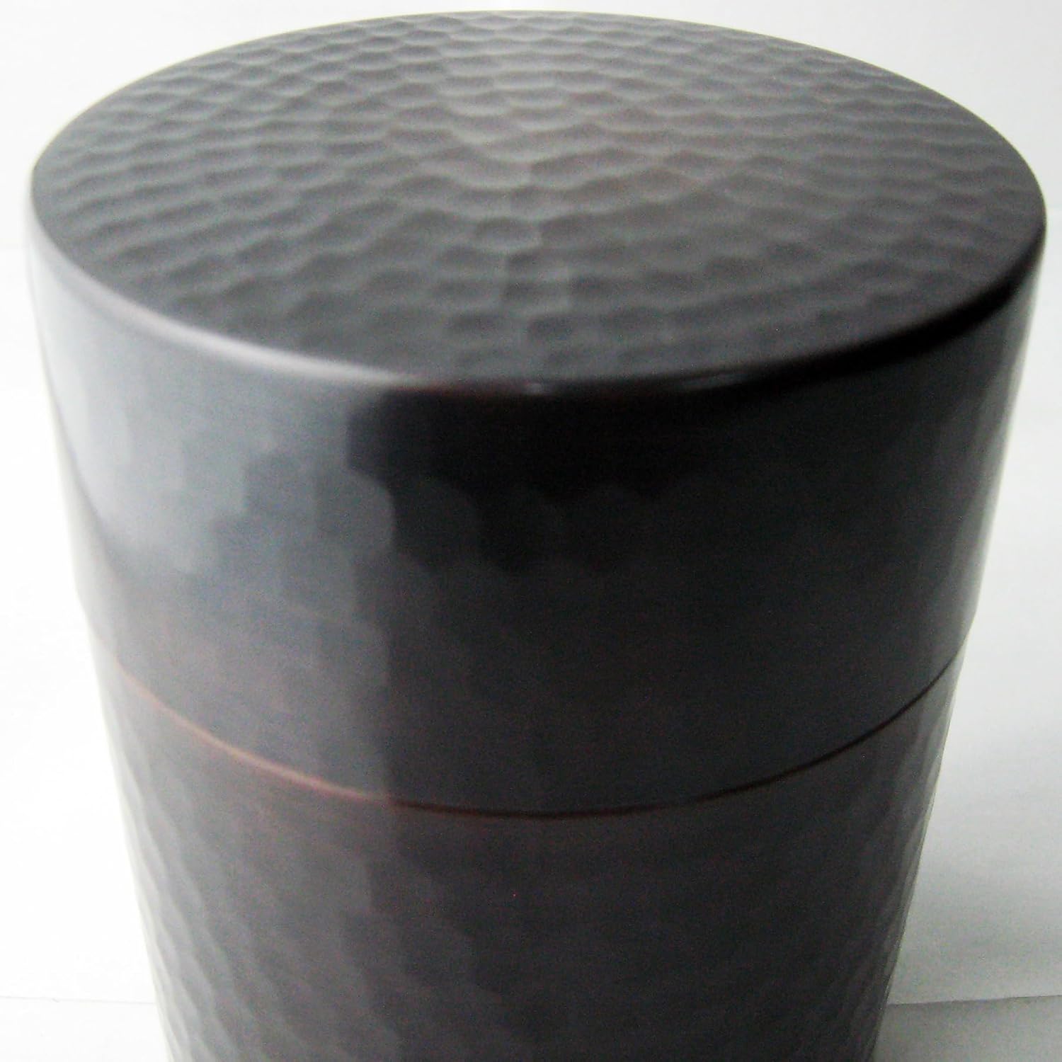 Nagao Tsubamesanjo Tamakodo Pure Copper Tea Tube, Large, Diameter 3.0 x Height 4.5 inches (7.6 x 11.5 cm), Boxed, Made in Japan