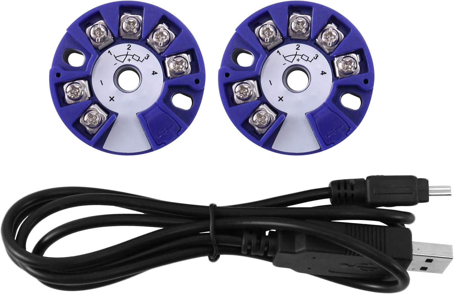 Farley Programmable RTD PT100 to 4-20MA Converter TC RTD Input 4-20MA Output Head-Mounted Temperature Transmitter