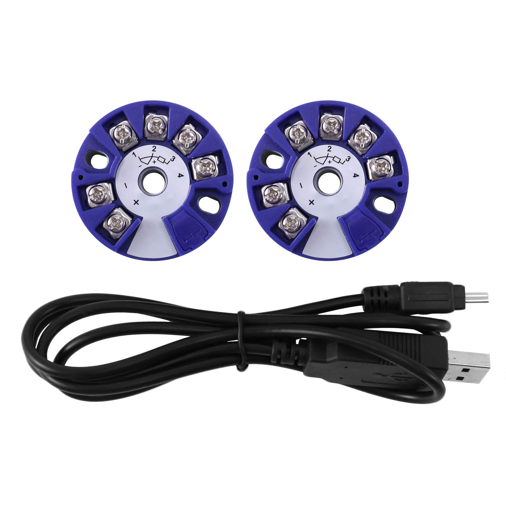 Farley Programmable RTD PT100 to 4-20MA Converter TC RTD Input 4-20MA Output Head-Mounted Temperature Transmitter