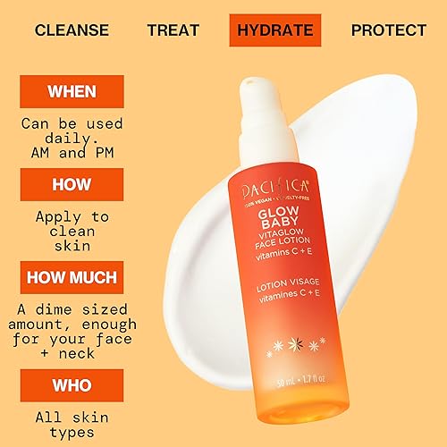 Miniatura 13 de Pacifica Beauty Glow Baby VitaGlow - Juego de loción facial iluminadora y loción facial iluminadora, cuidado de la piel, vitamina C y E, AHA,