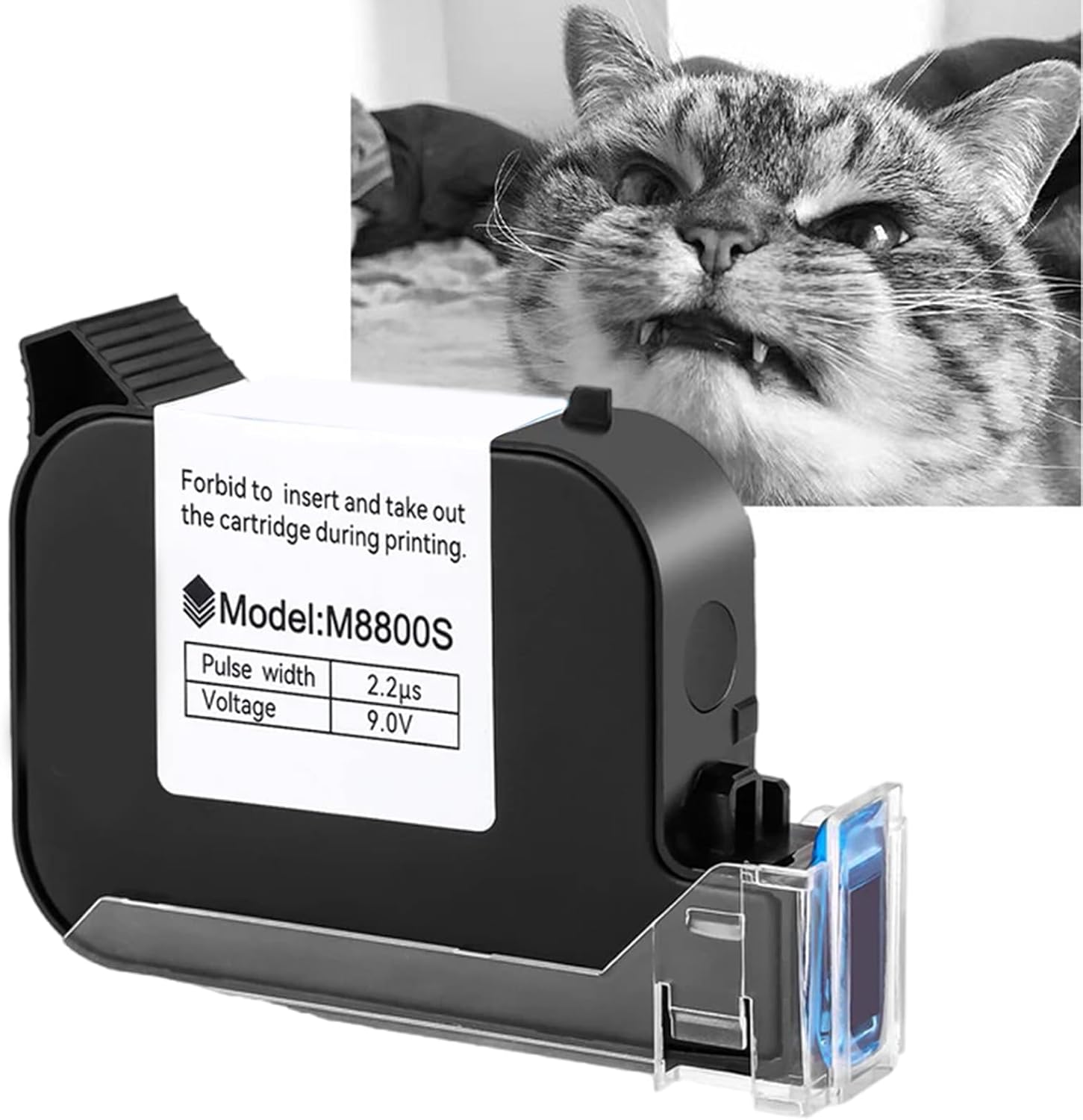 M8800S Black Inkjet Cartridge for Handheld Printers Quick Dry and Strong Adhesion Multiple Surfaces Compatible