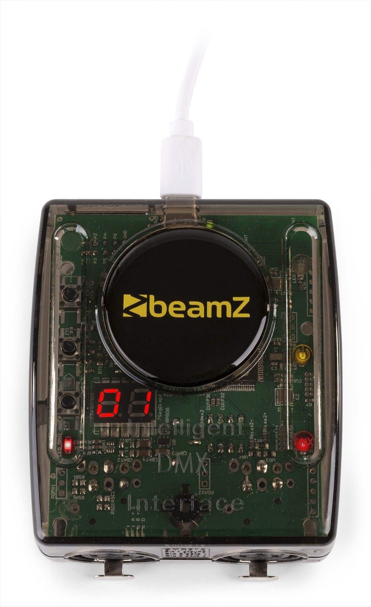 BeamZ DMX WIFI - Interface USB DMX avec WIFI, Contrôle de vos Effets d'Éclairage, Logiciel Easy Stand Alone 2, 128 Canaux DMX, Idéal DJ Professionnels et DJ Mobiles