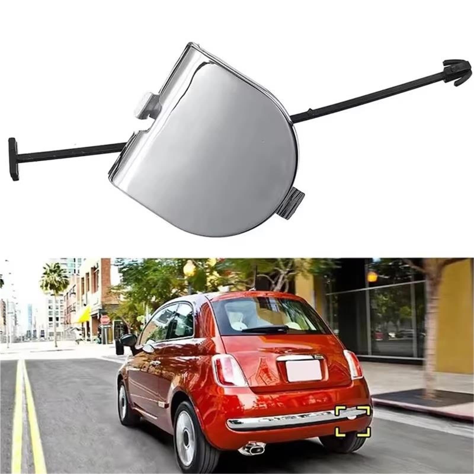 Gancio Paraurti Auto Per Fiat Per 500 Per 500C 2007-2012