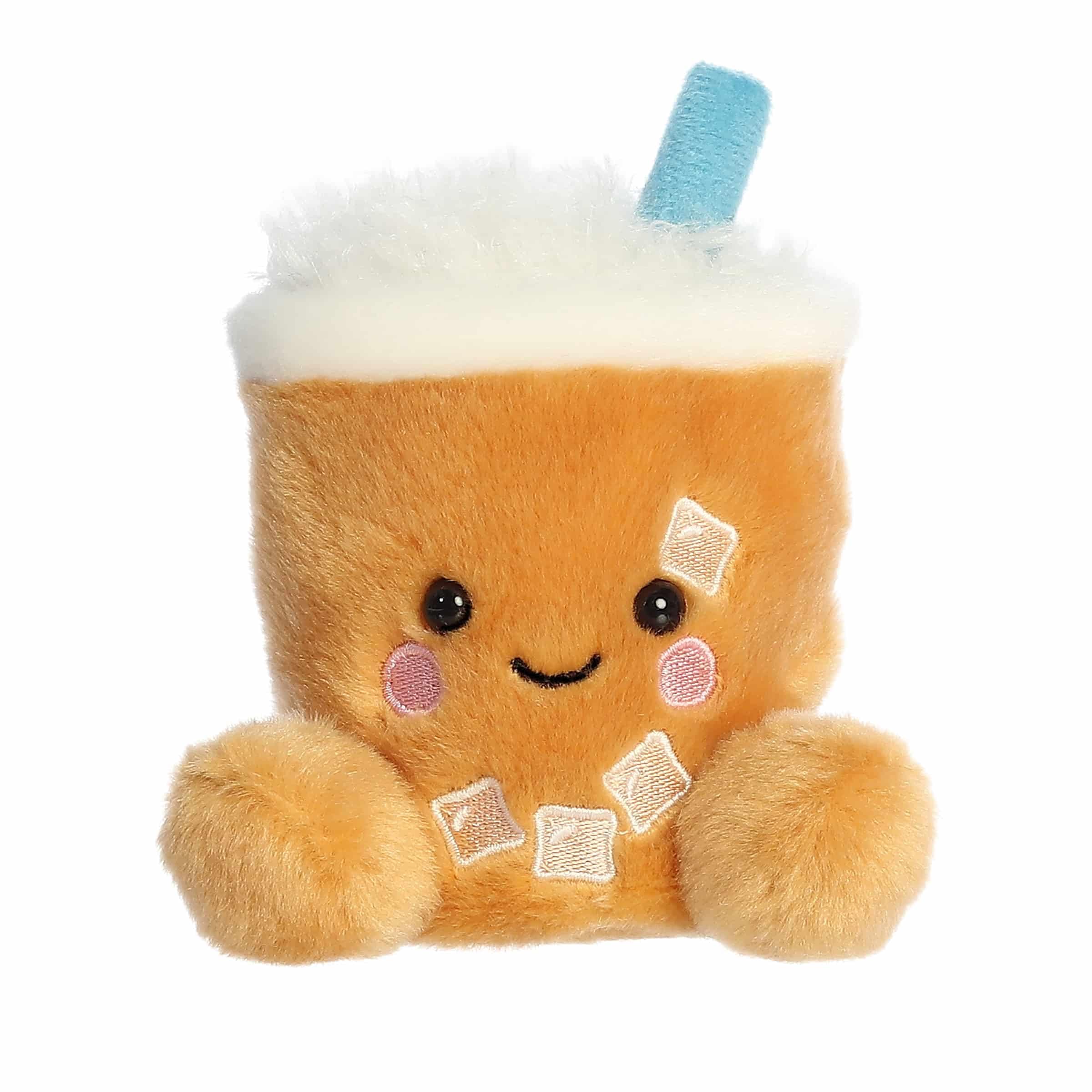 Aurora Adorable Palm Pals Ashley Iced Coffee - Peluche Coleccionable Divertido para coleccionistas de niños y Adultos, Perfecto para Decorar Habitaciones y Regalos de cumpleaños, Color café, 5
