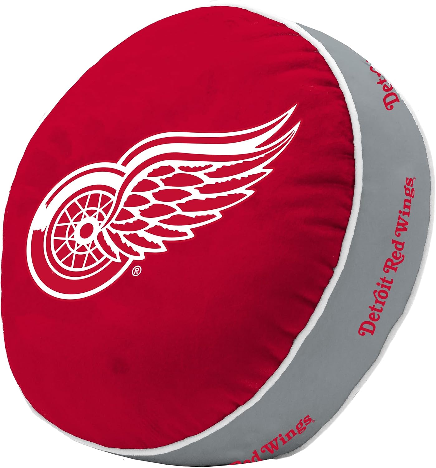 Logo Brands NHL Detroit Red Wings Puff Pillow – Plush, Soft, Stretchy with Team Color Design