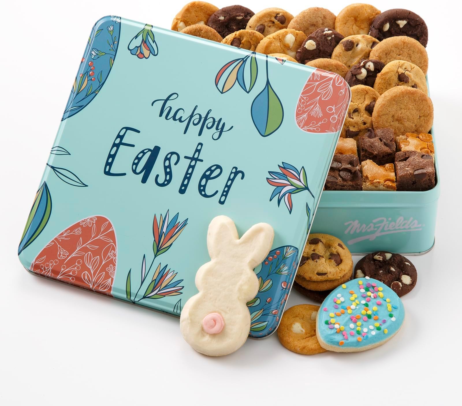 Amazon.com : Mrs. Fields - Happy Easter Cookie Combo Tin, Assorted with ...