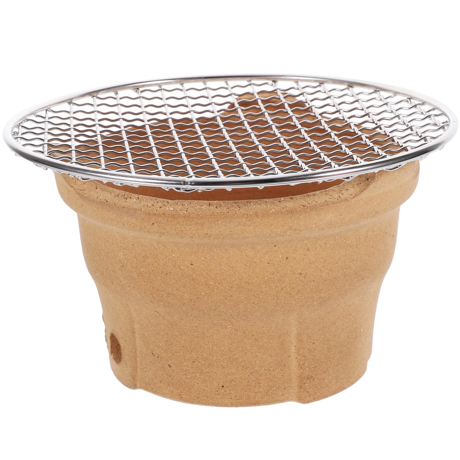 Japanese Style Tabletop Charcoal Konro Grill Portable Mini Ceramic BBQ Grill for Indoor Outdoor Barbecue and Hibachi Cooking