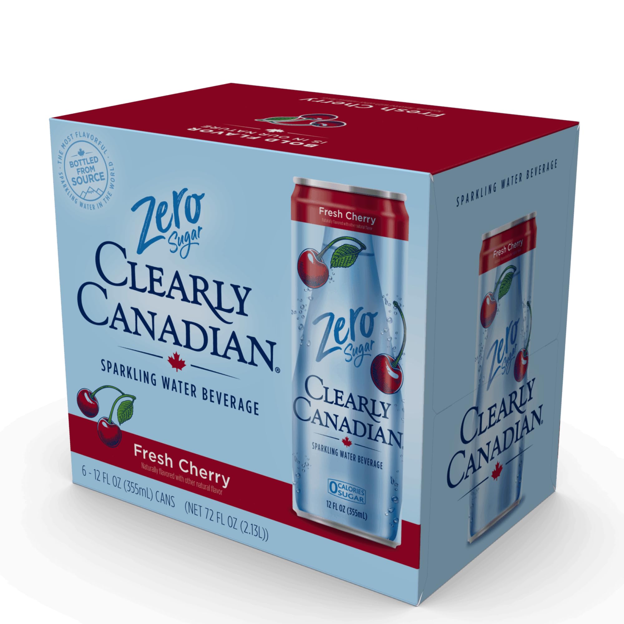 Amazon.com: Clearly Canadian Zero Fresh Cherry Sparkling Water, 24