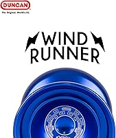 Vista 2 de Duncan Toys Windrunner - Yoyó rojo con salpicaduras doradas, yoyó de aluminio sin respuesta de nivel profesional con doble anillo, rodamiento