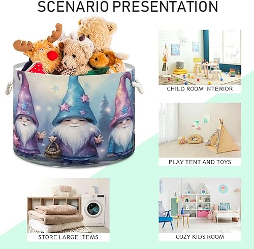 Miniatura 22 de YETTASBIN Canasta de cuerda de algodón con diseño de dragón de acuarela, grande, redonda, para bebé, manta, juguetes, para almacenamiento