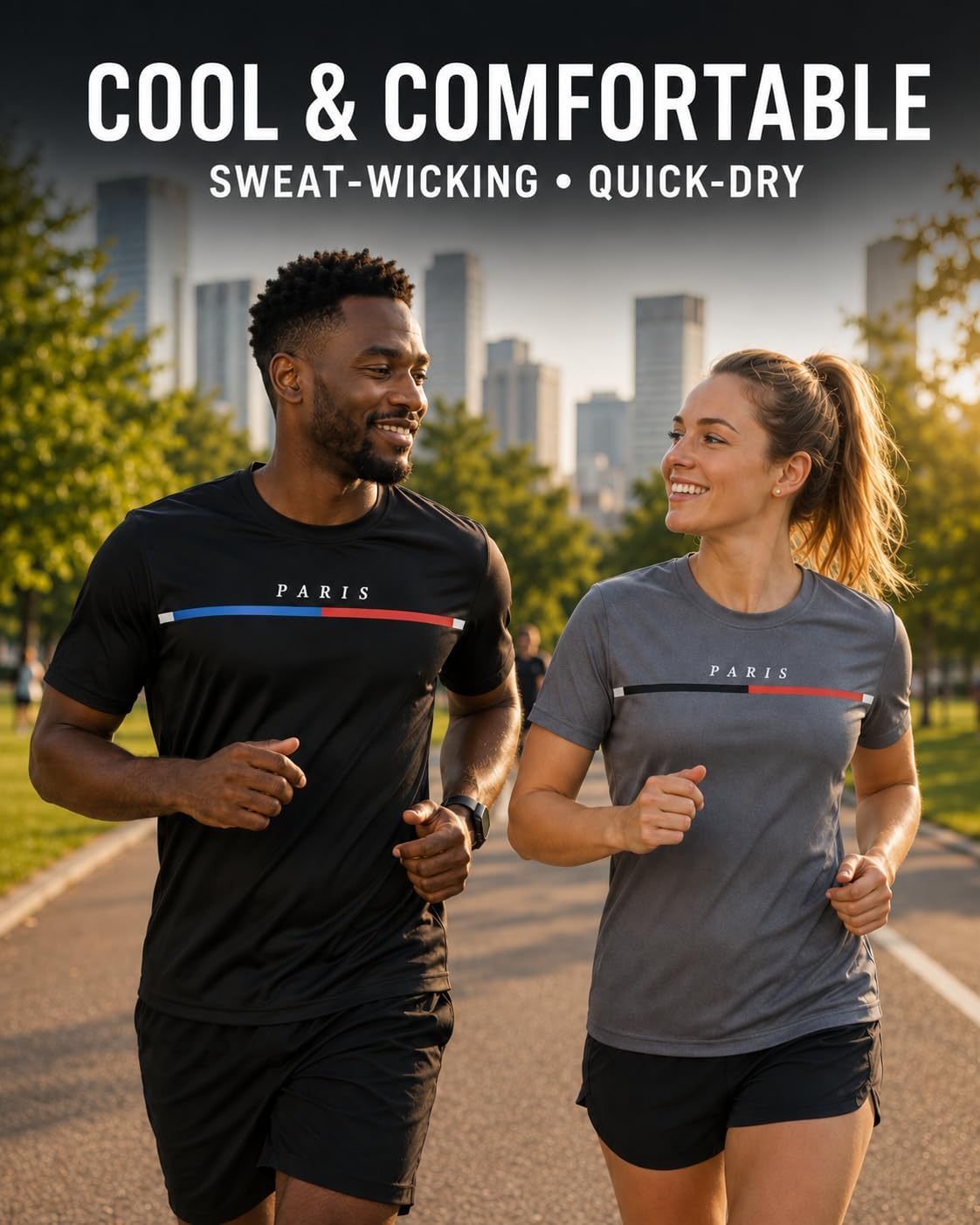 5 Pack Men's Quick Dry Athletic Shirts, Moisture Wicking Workout Tees image 2