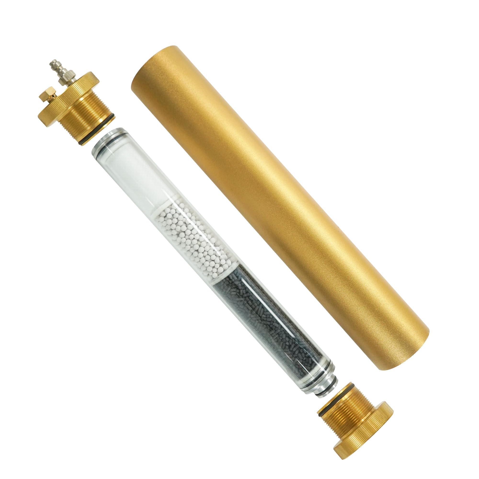 Tubo Filtro De Aceite Y Agua Para Compresor De Buceo TUXING 4500 PSI - Absorbe Humedad, Aire Seco Y Limpio, Medidas 217 X 30mm