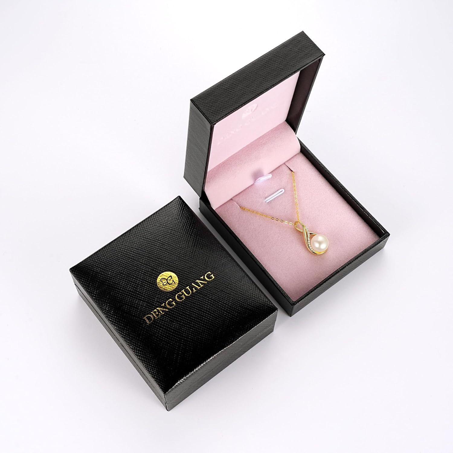 Freshwater Pearl Pendant Necklace for Women, 925 Sterling Silver Single Pearl Necklace Gifts for Mom Wife