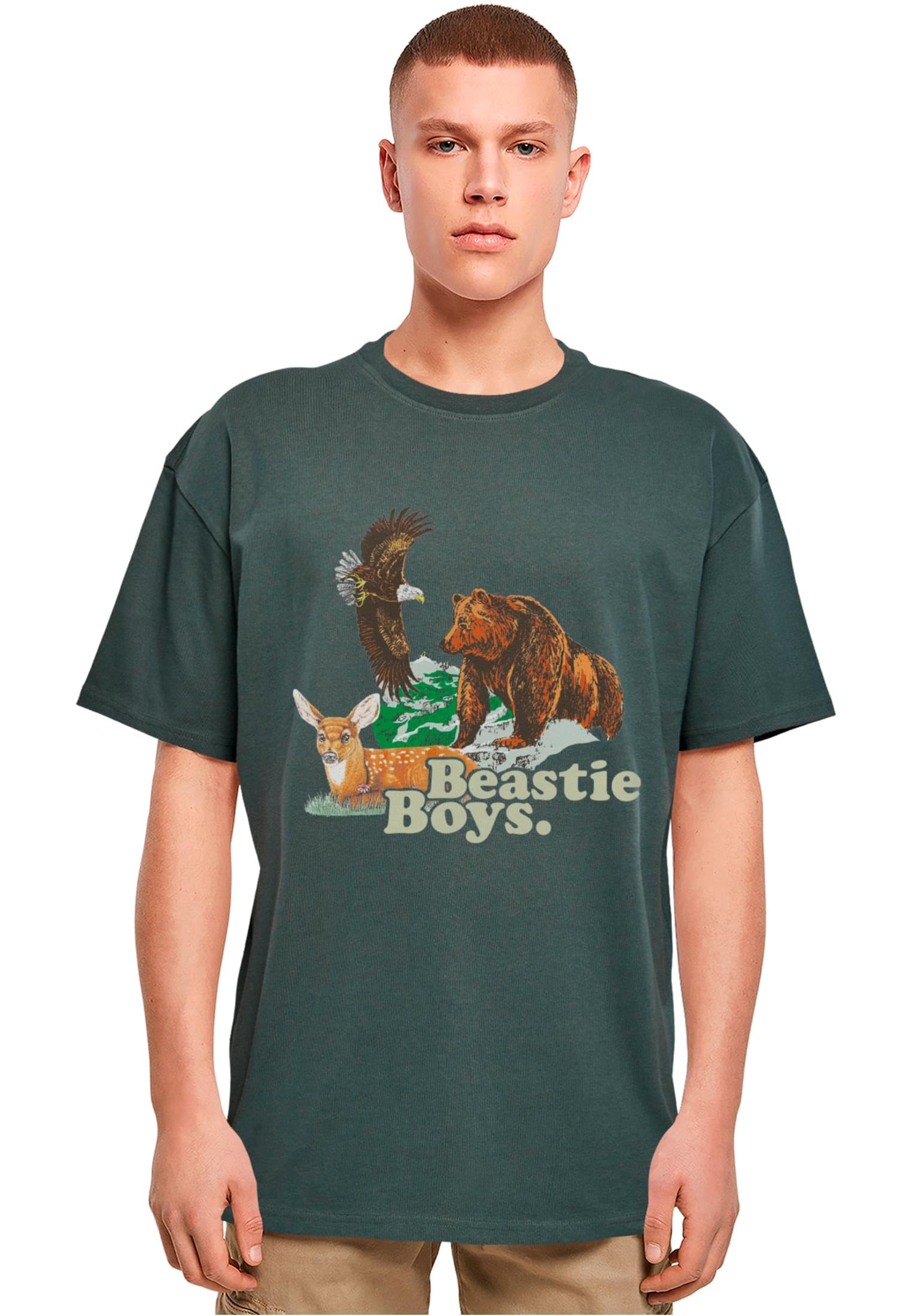 Mister Tee Beastie Boys Animal T-Shirt Grün L