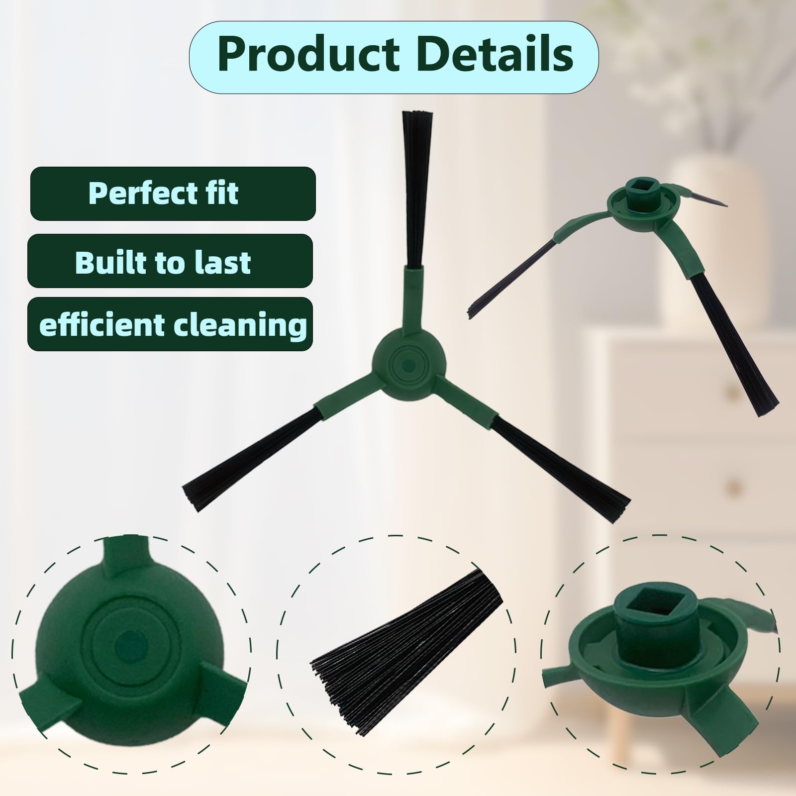 Amazon.com: 9-Pack Edge-Sweeping Brush Compatible with iRobot