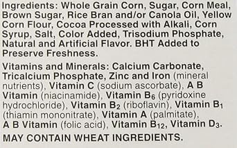 Cookie Crisp Cereal, Chocolate Chip Cookie Flavored, 19.8 oz (Pack of 3)