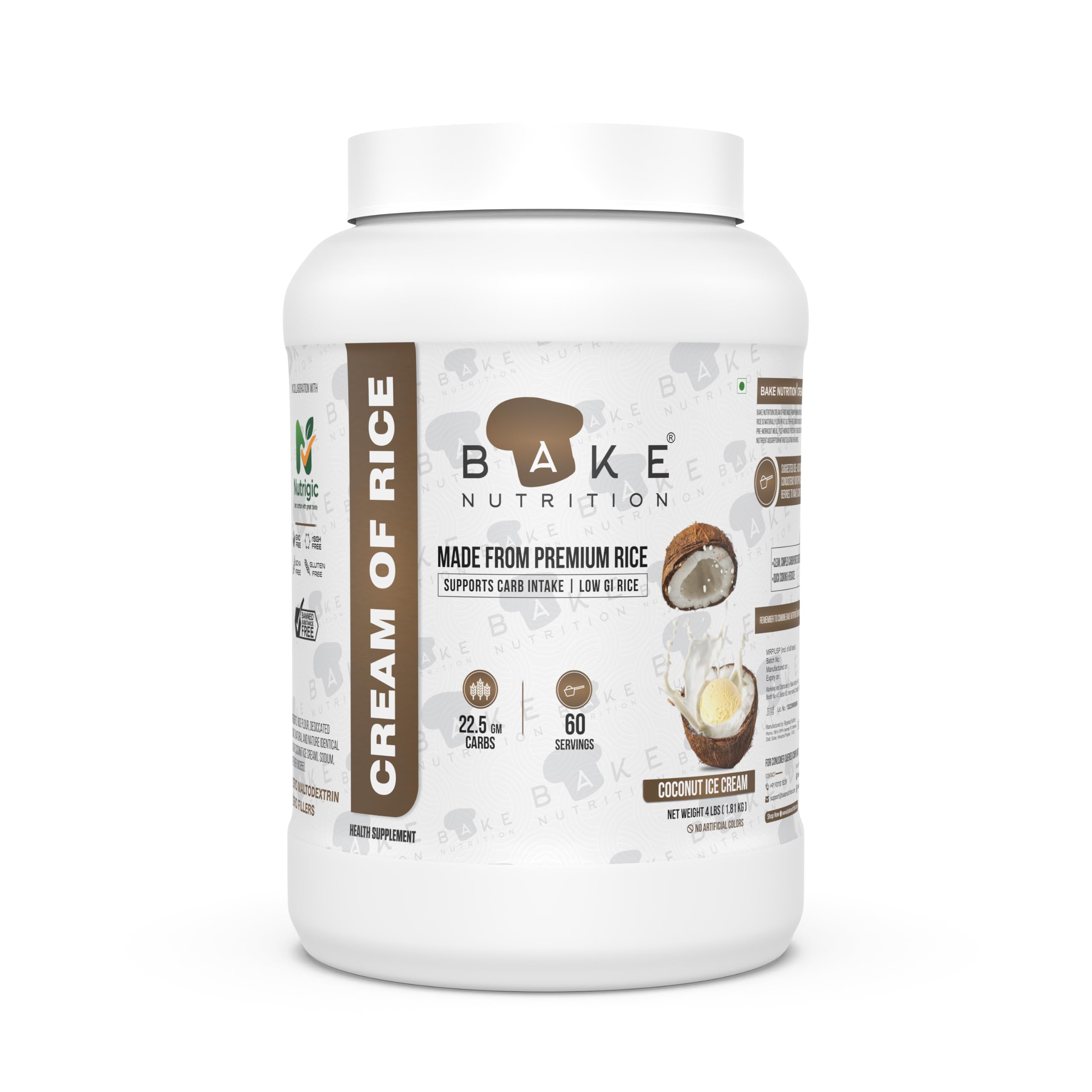 Cream Of Rice, Supports Carb Intake, 60 Servings, (4 Lbs, Coconut Ice Cream)-picture-18