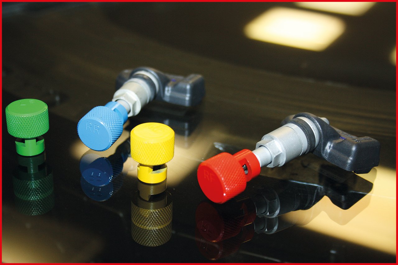 KS Tools 100.1185 RDKS / TPMS Reifenentlüfter-Satz, 4-tlg.
