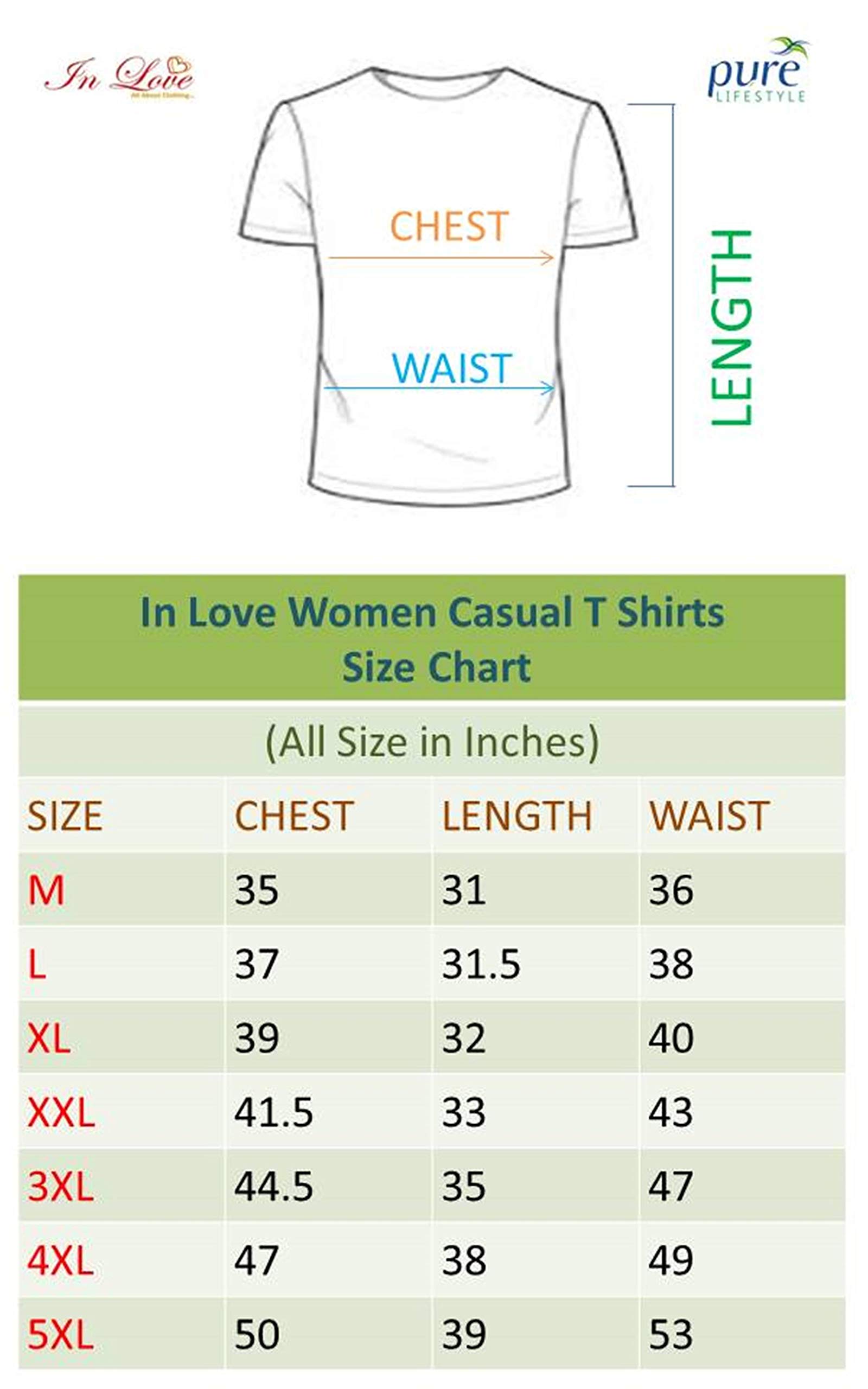 In Love Long Casual Medium Sleeves Tshirts for Women (Combo) (Deep Black :: English Brown) (XXXX-Large-48) - Image 6 thumbnail