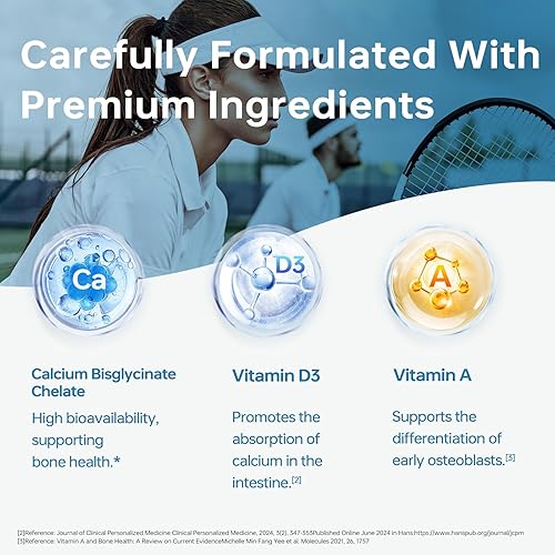 Miniatura 4 de HUJ Suplemento ADK, 60 cápsulas, calcio, vitaminas A, D3, K2 (MK-7)