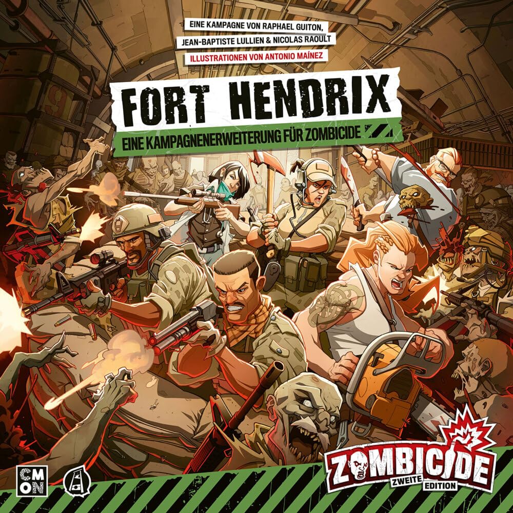 CMON CMND1219 Zombicide 2. Edition - Fort Hendrix Game, Multicoloured, 1