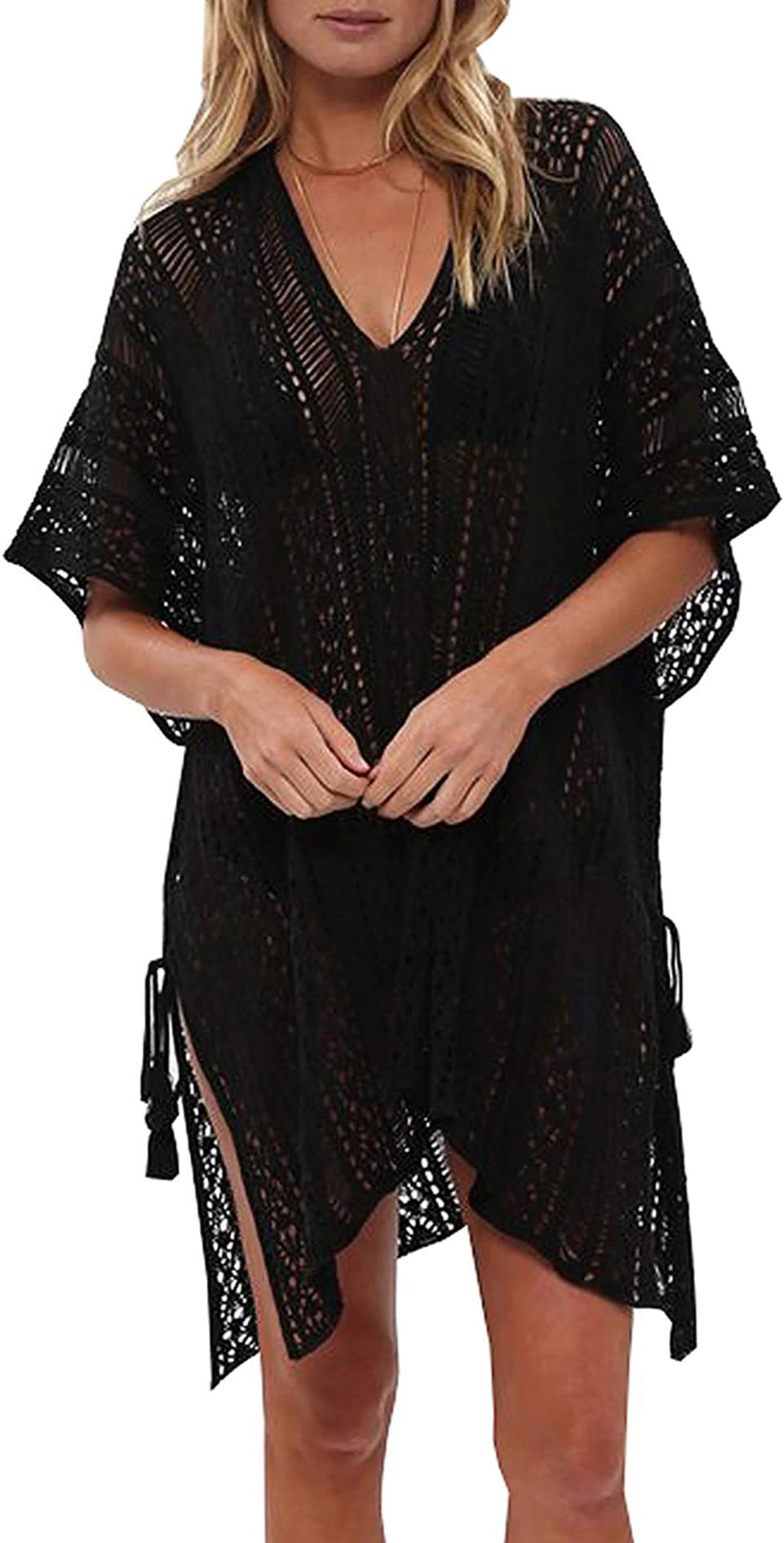 Swimsuit Cover Ups for Women Plus Size V-Neck Swimwear Beach Cover Up