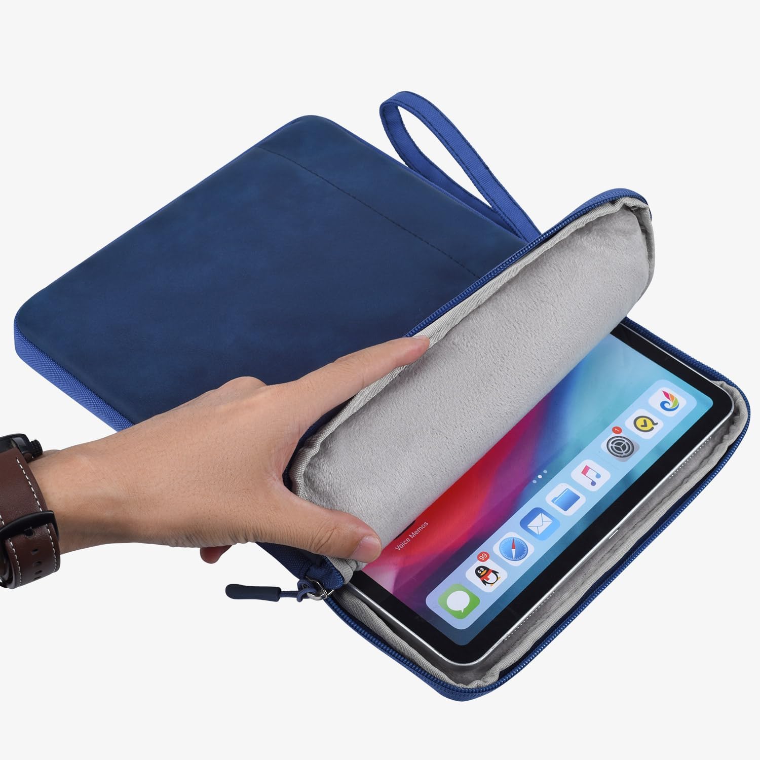 CAAORDKSO 11.6 inch Laptop Sleeve for Acer Chromebook Spin 311, ASUS Vivobook 11.6, HP Stream 11, Samsung Chromebook 11.6 - Compatible with Lenovo, Dell, Dark Blue