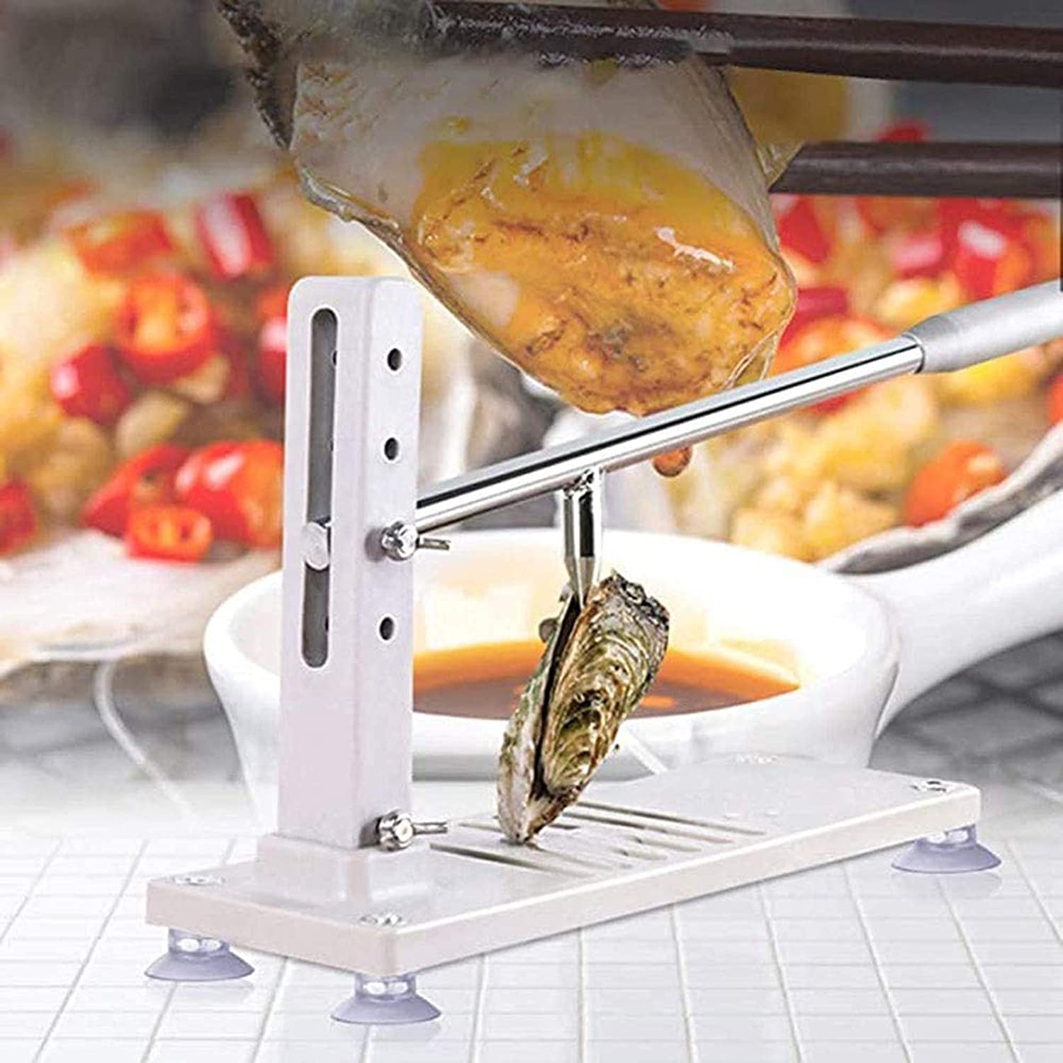 Set di Attrezzi, apribottiglie per ostriche, per Buffet di Hotel o Cucina, Sicuro, Veloce e Senza Sforzo, Senza Coltello