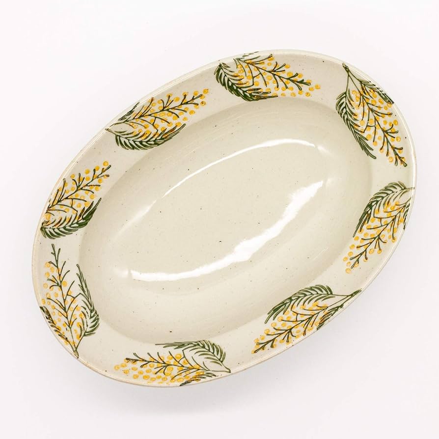 Amazon.co.jp: 波佐見焼 勲山製陶 オーバル ボウル 約21×11cm