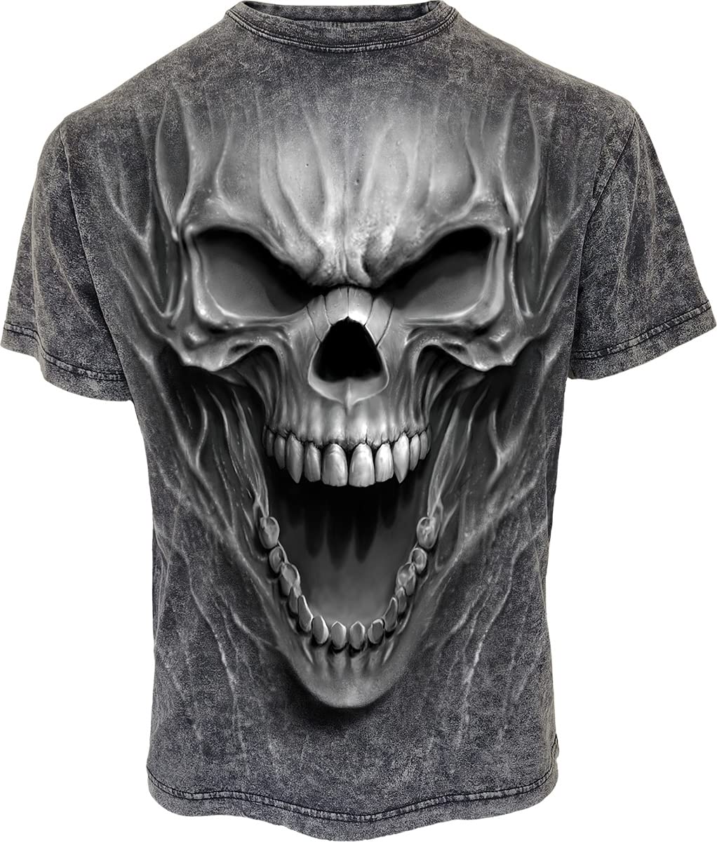 Spiral - Beast Within - Acid Wash T-Shirt - M Black