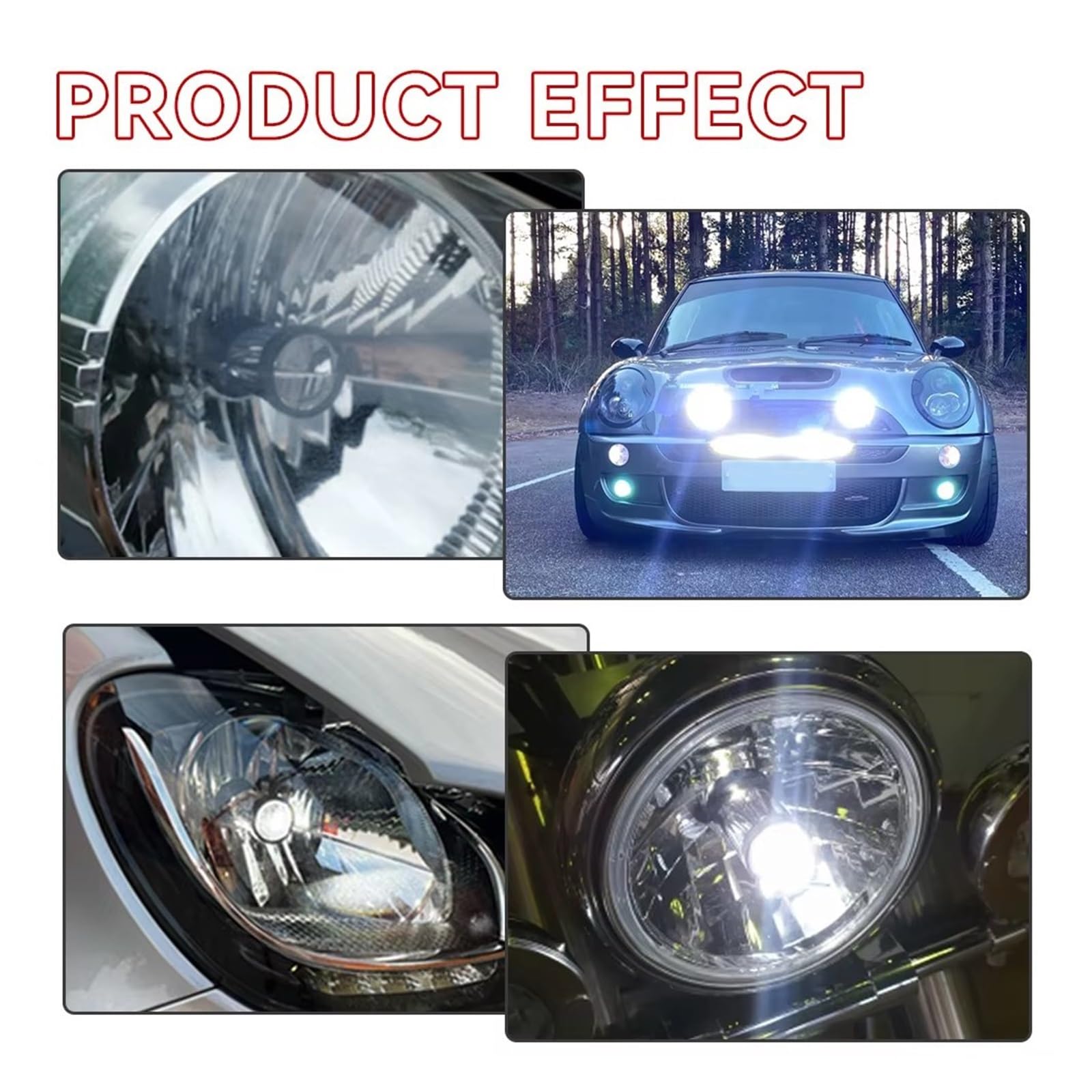 Faros Delanteros Y6 H4 Para Mini Lente De Proyector Faros LED Ventilador Turbo Coche Super Brillante Hi Lo Beam Lámpara Luz Bombillas FARO PRINCIPAL